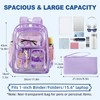 Clear Backpack with Pencil Case, Heavy Duty PVC Transparent Backpack