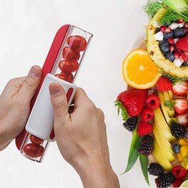 bingx Tomato slicer grape slicer fruit salad slicer cherry slicer random color?1 Pcs fruit Vegetable Cutter Grape Slicer
