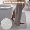 ZcrPrn Toilet Mat,Toilet Mats Pedestal Only,U-shape Soft Non Slip Absorbent