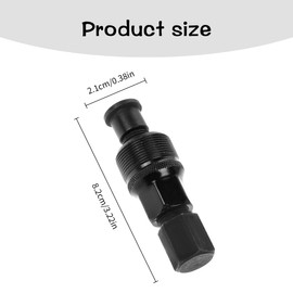 Tabanzhe Carbon Steel Bicycle Crank Remover - Cycling Bicycle Bike Crank Set Crank Arm Extractor Puller Remover Bottom Bracket Removal Tool(Black)