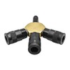 Interstate Pneumatics FPM44R-KA6 Flat Hex Manifold with Three 3/8 Inch