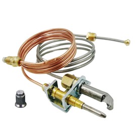 Mensi Replacement Pilot Burner Assembly for Rebertshaw 36" Leads for Natural Gas and LP (102), Compatible for Model HPC-102-36 (102 Pilot Burner Assembly NG with LP)