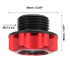 Edinstry Red Aluminum Alloy Gas Engine Oil Filler Cap Plug
