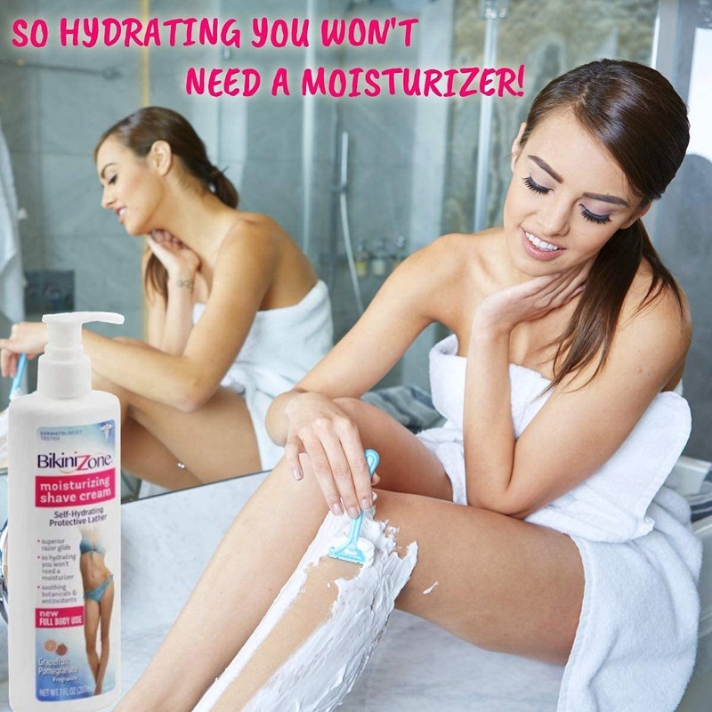 Bikini Zone Moisturizing Shave Cream Grapefruit Pomegrante