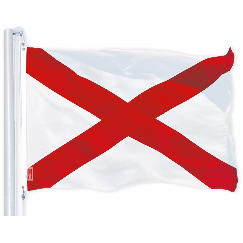 G128 Combo Pack: American USA Flag 3x5 Ft & Alabama