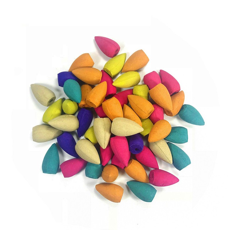 OTOFY 70 PCS Backflow Incense Cones Green Tea Incense Osmanthus