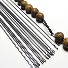 2 Pcs Metal Beading Needles Set, Steel Wood Bead Needle Threader,Metal Beading Needles Bead Crochet Hooks Beaded Needles Steel Wood Bead Needle Threader Jewelry Making Tools