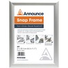 Announce A4 Snap Frame (25mm anodised Aluminium Frame, Wall fixings