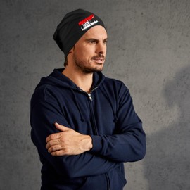 UGLYSHIRT Frankfurt Skyline Hat | Knitted Hat Frankfurt Sports Hat Logo Hat City Stretchy Beanie, black