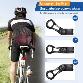 CXWXC Bicycle Handlebar Stem - Adjustable Aluminium Alloy Handlebar Riser for MTB, Road Bikes, BMX - 31.8 mm x 90/110/145 mm - Comfort and Control for Long Hours in the Saddle