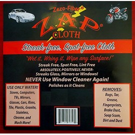 Zap Cloth Zezo-Fiber, Streak Free and Spot Free, 6 Cloths