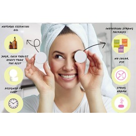 Shower Steamers Aromatherapy 6 Pack Christmas Gifts for Women, Stocking Stuffers, Birthday Gifts for Mom, White Elephant Gift, Travel Essentials, Self Care - Lavender, Bath Set