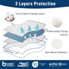 HOMTEC Twin XL Mattress Pad Extra Thick Cotton Mattress Topper