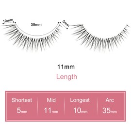 Dorisue Eyelashes natural looking faring style 3 pairs Q5
