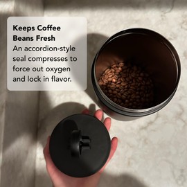 MiiR Airtight Coffee Canister, Portable Storage for Coffee, Tea, and Espresso, Stainless Steel Construction - Locks in Freshness for Your Favorite Beans and Leaves