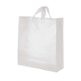 Unbranded Clear Bags Plastic 100 Jumbo Merchandise Shopping Frosted Frosty  16” x 6 x 19"
