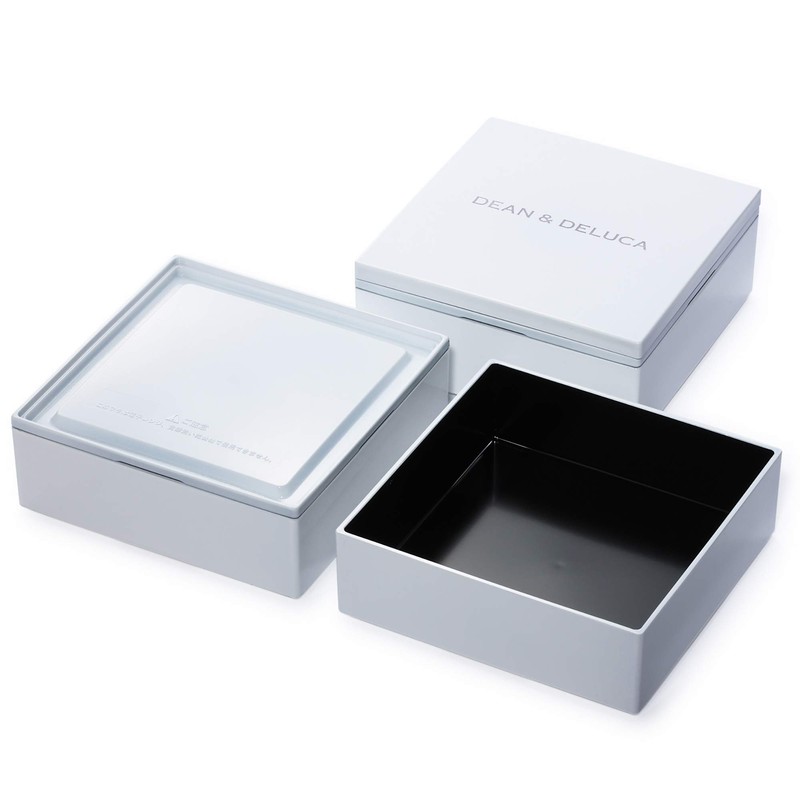Dean & Deluca 3-Tier Small White Box Lunch Box Picnic