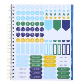 Gartner Studios 2025 Planner, 2025-2026 Monthly Weekly Planner, Lemon Design Cover, Gold Spiral Bound, Includes Sticker Sheet, 9.125" x 11", 1-Count