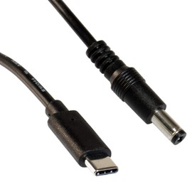 FeinTech USB-C to DC Barrel Connector 5.5 mm Type C for Power Supply, DUB05001