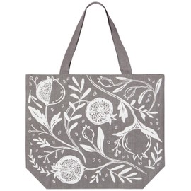 Now Designs Pomegranates Printed Reusable Cotton Tote Bag, 15 x 18 inch