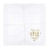 partydeco.pl Napkins with Golden Lettering All You Need is Love