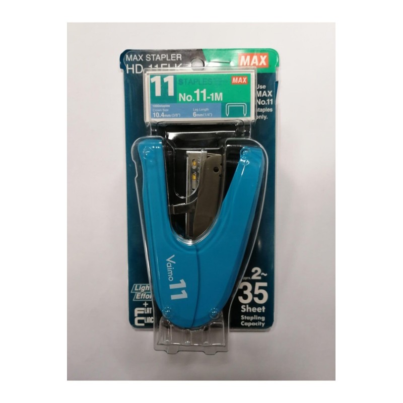 Max Vaimo 11 Flat HD-11FLK Stapler – Light Blue