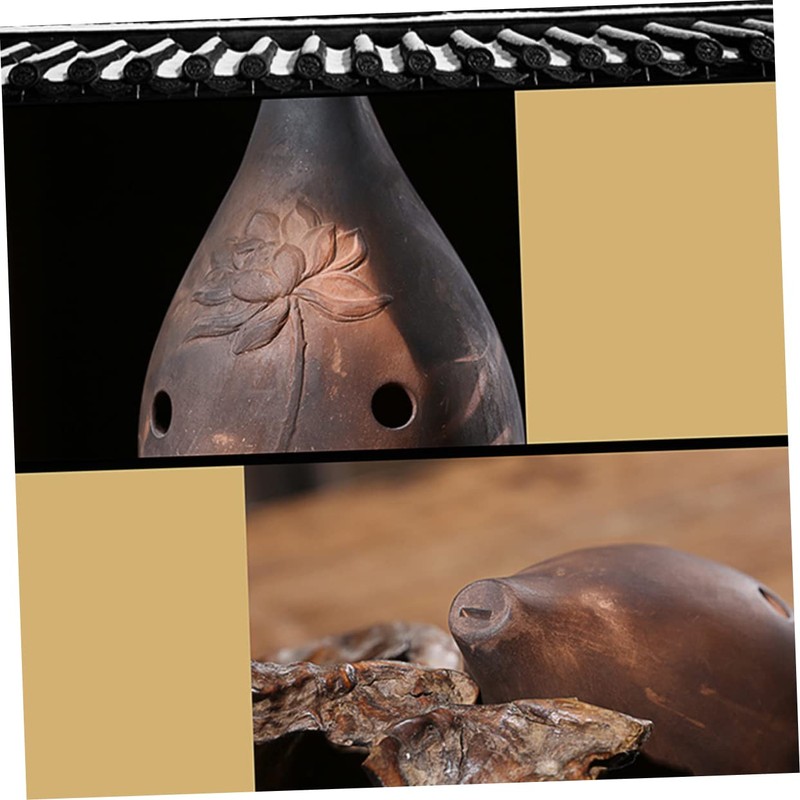 Levemolo Xun 10 Holes Ceramic Ocarina Unique Ancient Chinese Instrument
