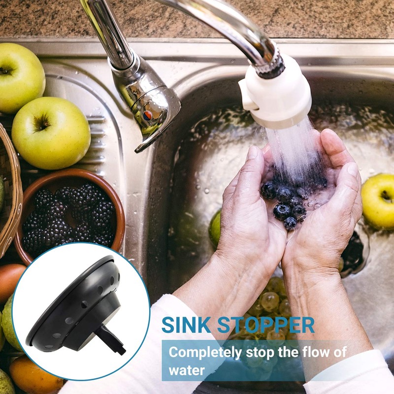 KONE Kitchen Sink Stopper and Strainer 2 Pack Oil Rubbed