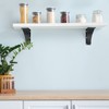HomiShare 2Pcs Heavy Duty Shelf Brackets 10 x 12 x