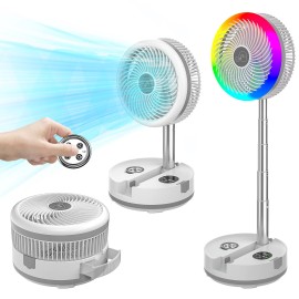 neefeel 120 Hr Portable Rechargeable Battery Powered Fan40000mAh Oscillating Stand Fan