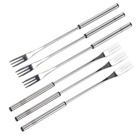 marion10020 Fondue Forks Fondue Skewers with Markings Stainless Steel 26 cm Set of 12