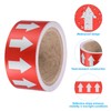 PATIKIL Flow Arrow Tape, Polyethylene Pipe Marking Sticker with Reflective