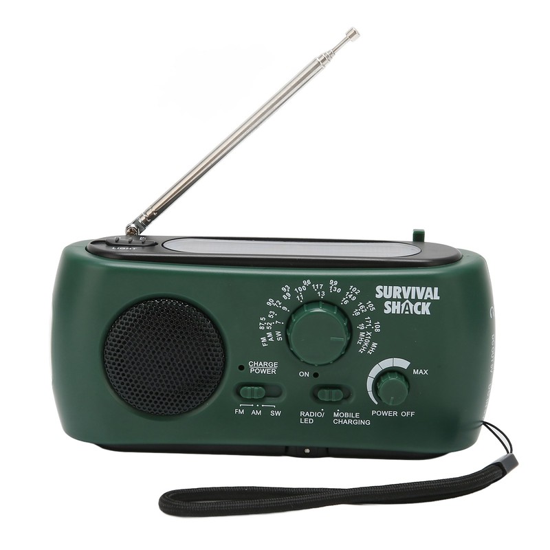 Hand Crank Radio Portable Practical LED Torch Outdoor Multi Band