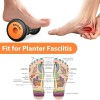 BESKAR Foot Massager Roller for Plantar Fasciitis Relief, Portable, Deep