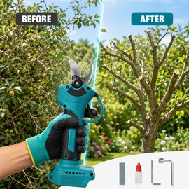 Electric Pruning Shears for Garden Branches – Brushless SK5 Blade Trimmer for Fruit Trees, Shrubs & Vines