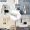 SAYAYO Coat Hooks Wall Mounted White 4PCS SUS304 Stainless Steel