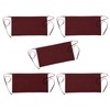 Cotton Waist Apron for Waitress with 3 Pockets Burgundy Server