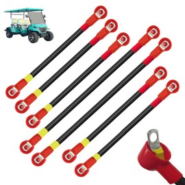 Tengsance Golf Cart Battery Cables for EZGO TXT 1994-Up – 4 AWG 7PCS Pure Copper Wiring Kit for 36V/48V Carts, Heavy-Duty Battery Wires with Insulated Terminals, Heat & Corrosion Resistant