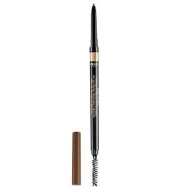 Lápiz de cejas L'Oréal Paris para maquillaje, resistente al agua, lápiz mecánico ultrafino, dibuja pequeños pelos de cejas y rellena en áreas y espacios reducidos, Castaño claro, 1 pieza