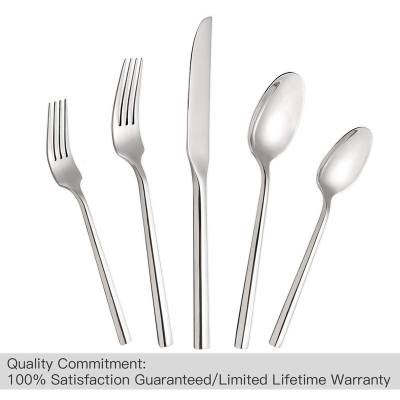 Kelenfer Silverware Set Flatware Set Stainless Steel Cutlery Set 20