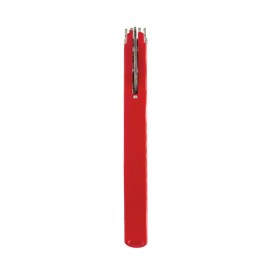 Franmara Soft-Touch Murano Two-Step Waiter Corkscrew with Nonstick Spiral (Red)