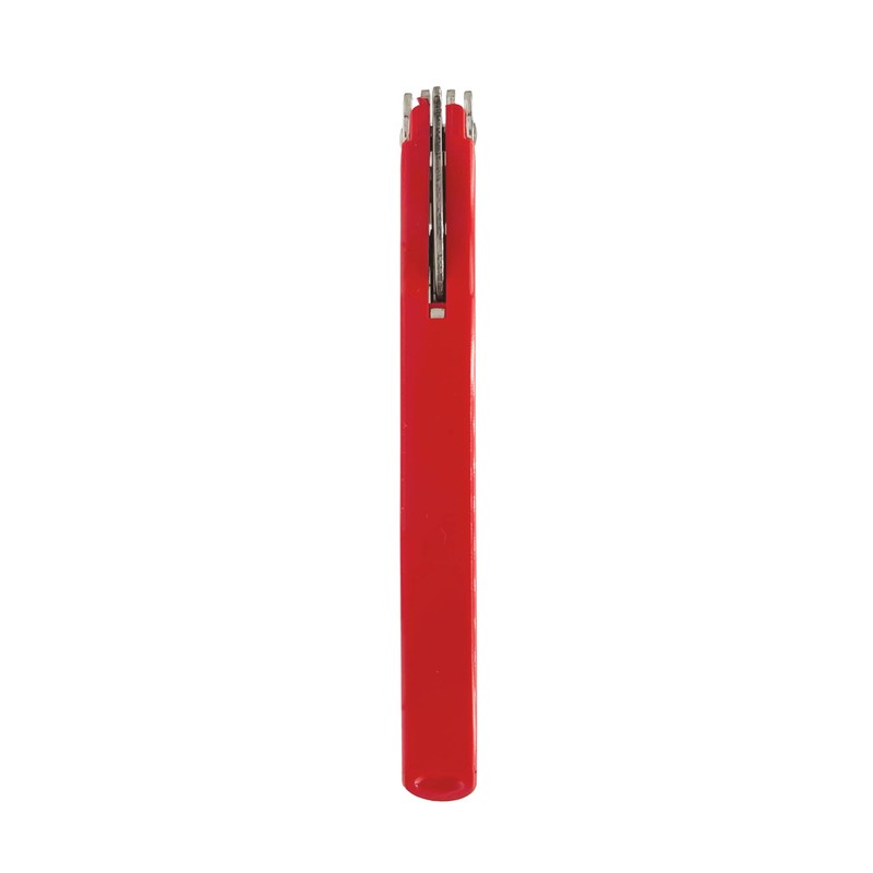 Franmara Soft-Touch Murano Two-Step Waiter Corkscrew with Nonstick Spiral (Red)