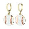 Colorful Baseball Shape Sports Lover Dangle Earrings for Women Jewelry
