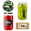 KADAX 24 x Preserving Jars 760 ml with Fi82 mm