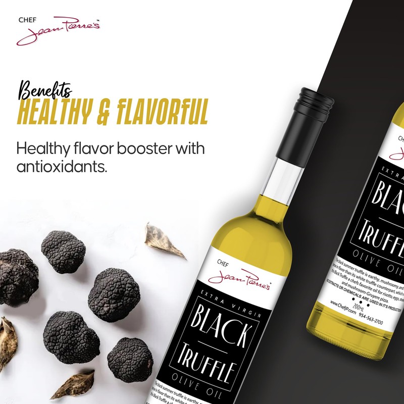 Chef Jean Pierre's Black Truffle Olive Oil - Naturally Infused,