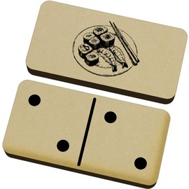 Azeeda 'Sushi on a Plate ' Domino Set & Box (DM00041612)