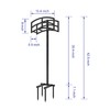 Kingson Heavy-Duty Metal Garden Hose Holder - Detachable & Freestanding