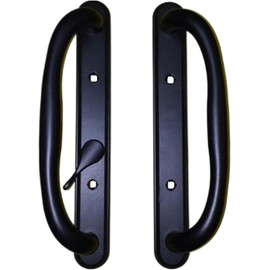 Wynn Hardware 10" Olympus Sliding Patio Glass Door Offset White Pull Handle Set Replacement - Non-Keyed Handle fits 3 ¹⁵/₁₆ inches Hole Spacing, and 1-1/4" to 2-1/4" Door Thickness