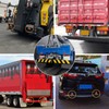 YnGia 2PCS Trailer Reflector Red Triangle Reflective Rear Warning Reflectors