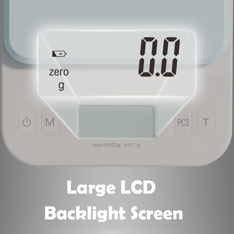 YRY White Elf Pro Digital Kitchen Scale 6kg/0.1g - Ultra